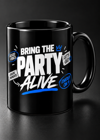 Bring The Party Alive – 11 Oz Black Ceramic Mug