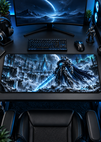 Frost Revenant — Arctic Warrior XL Gaming Mouse Pad