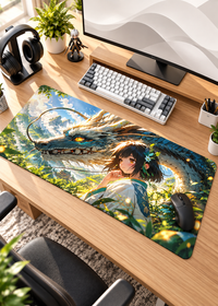 Mystic Dragon Anime Gaming Desk Pad – 60 × 30 cm