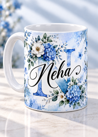 Neha Personalized 11 Oz White Ceramic Coffee Mug