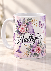 Personalized Aadhya White Coffee Mug – 11 Oz