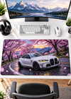 BMW Cherry Blossom Drift Gaming Desk Pad – 60 × 30 cm