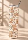 Bear Café 20oz Stainless Steel Tumbler