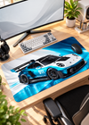 Blue Porsche Racing – 80×33 cm XL Gaming Mouse Pad