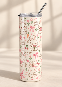Cute Bunny 20oz Stainless Steel Tumbler