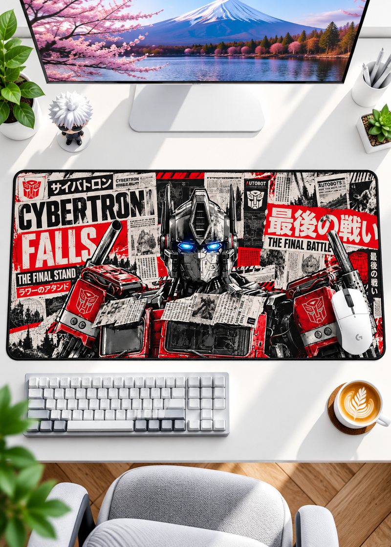 Cybertron Falls Mecha Gaming Mouse Pad – 60 × 30 cm