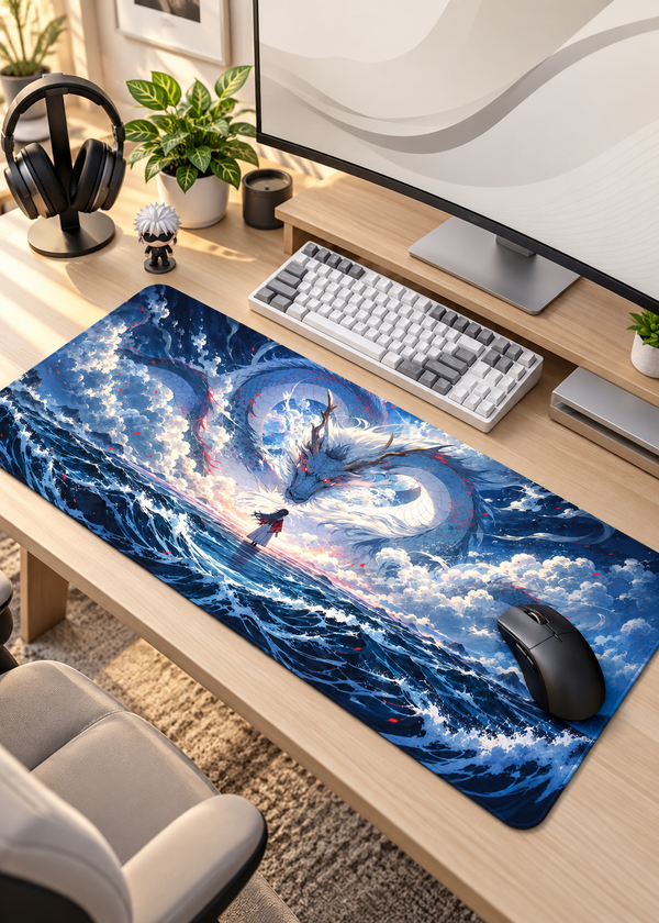 Dragon Ocean Gaming Mouse Pad – 60 × 30 cm