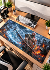 God of War with Axe Gaming Mouse Pad – 80 × 33 cm