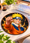 Golden Ninja Round Gaming Mouse Pad – 8×8 Inch