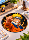 Golden Ninja Round Gaming Mouse Pad – 8×8 Inch