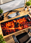 Hellride Flaming Skull XL Gaming Mouse Pad – 80 × 33 cm