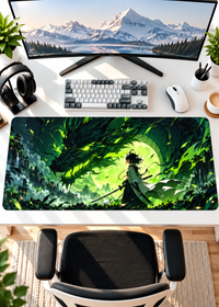 Neon Dragon Samurai 80 × 33 cm Extended Gaming Mouse Pad