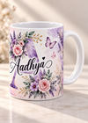 Personalized Aadhya White Coffee Mug – 11 Oz