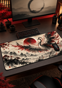 Phantom Crane — Scarlet Eclipse XL Gaming Mouse Pad