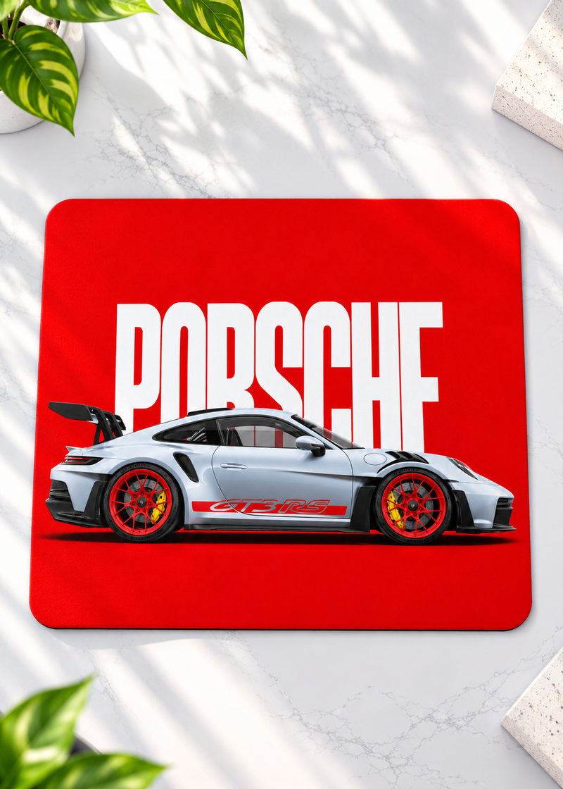Porsche GT3 RS Racing Gaming Mouse Pad – 9 × 7.8 Inch