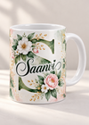 Saanvi Personalized 11 Oz White Ceramic Coffee Mug