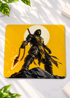Shadow Gold Warrior Gaming Mouse Pad — 9 × 7.8 Inch