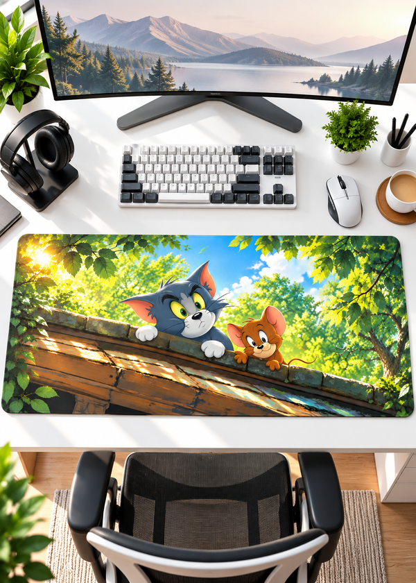 Tom & Jerry 80 × 33 cm Extended Gaming Mouse Pad