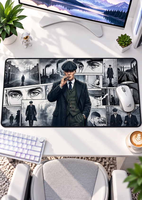 Vintage Gangster Comic Gaming Mouse Pad – 60 × 30 cm