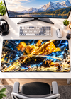 Zenitsu Sixfold Lightning Anime Gaming Desk Pad – 60 × 30 cm