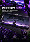 Mystical Purple Tree Gaming Mouse Pad – 60 × 30 cm