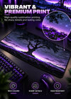 Mystical Purple Tree Gaming Mouse Pad – 60 × 30 cm